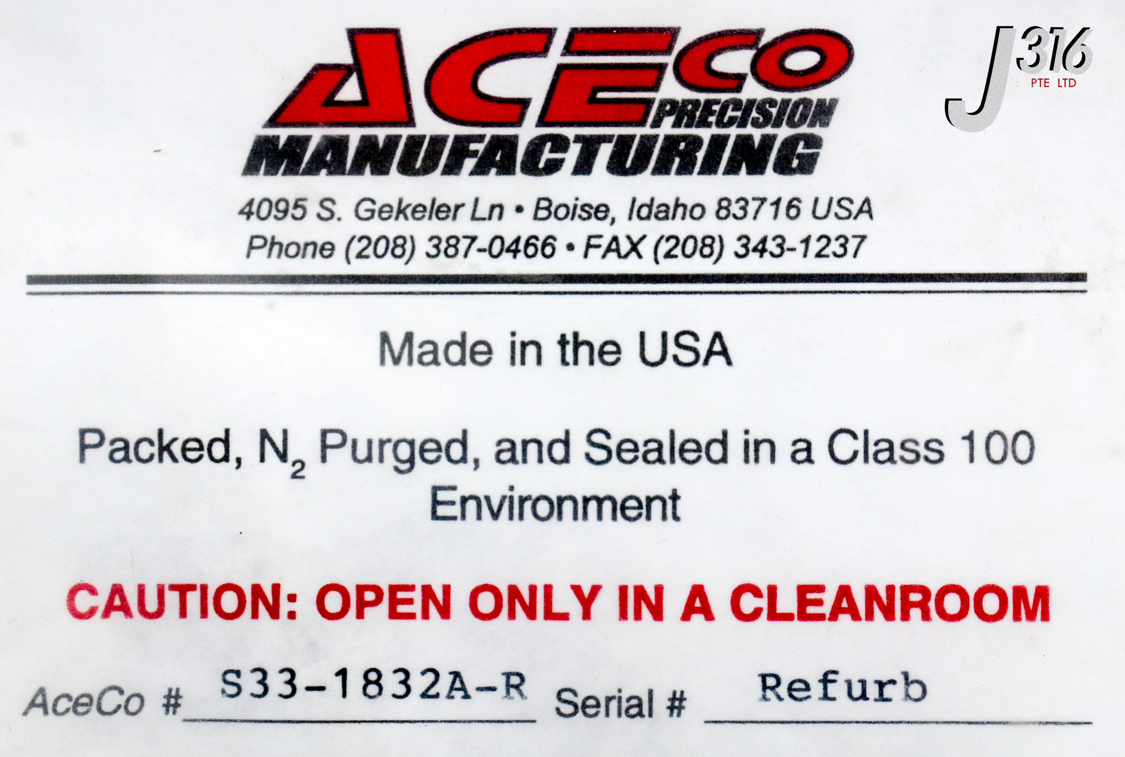 22204 ACECO TELPOLY EXAUST UPPER (REFURBISHED) S33-1832A-R | eBay
